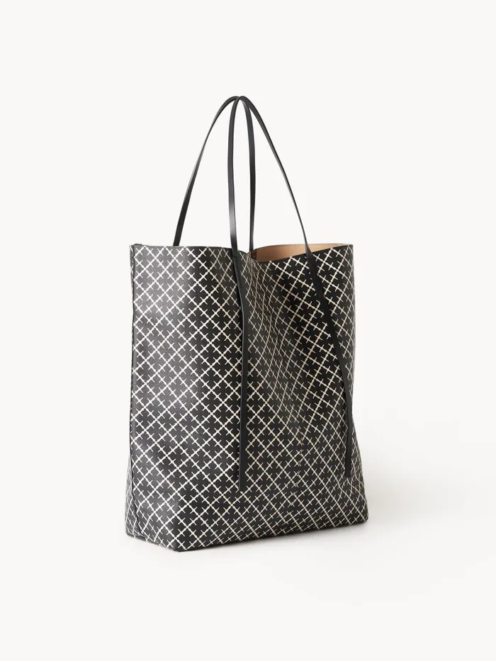 Abrille Printed Tote Bag Black Women By Malene Birger Bags