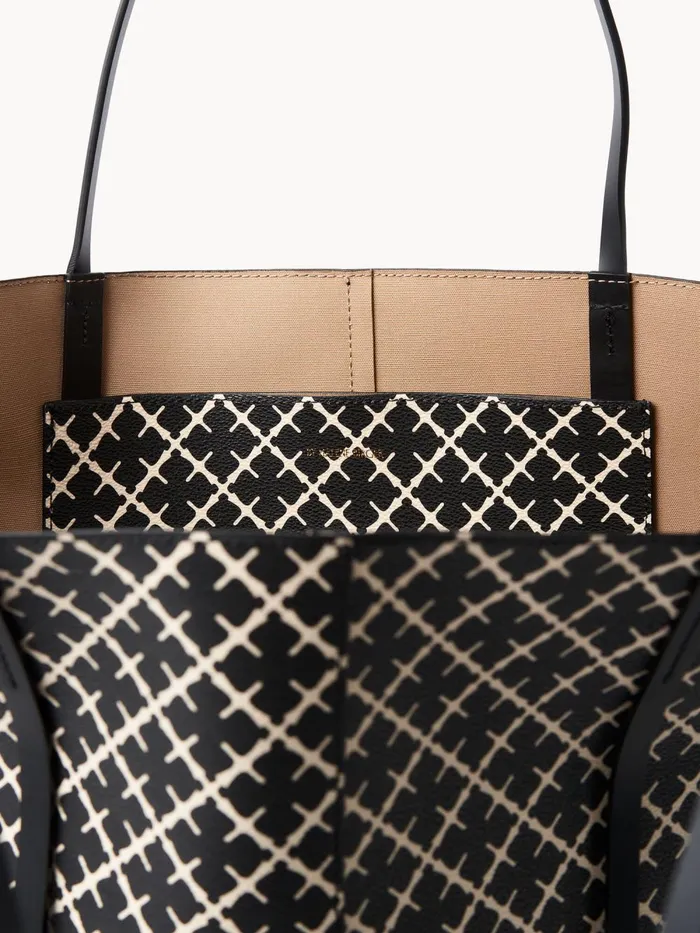 Abrille Printed Tote Bag Black Women By Malene Birger Bags