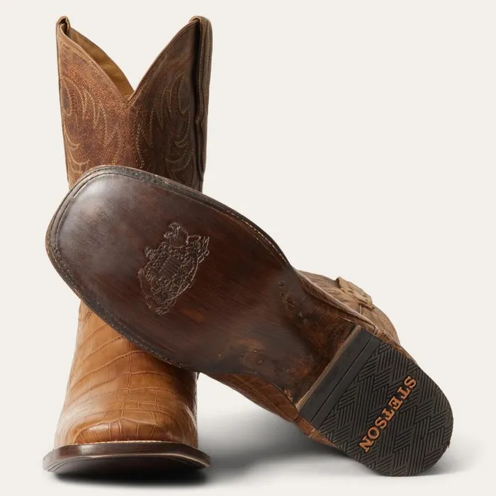 Aces Alligator Boots Brown Men Stetson Western