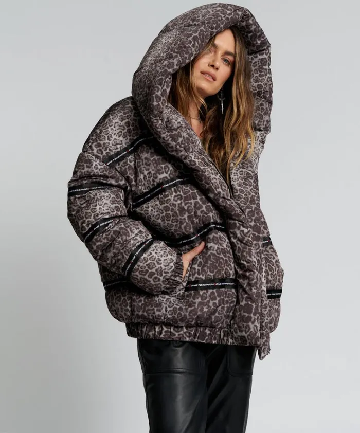 ADDICTED ANIMAL PUFFA JACKET Women One Teaspoon Puffa Jackets