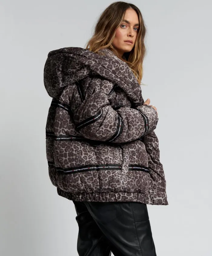ADDICTED ANIMAL PUFFA JACKET Women One Teaspoon Puffa Jackets ADDICTED ANIMAL PUFFA JACKET Women One Teaspoon Puffa Jackets
