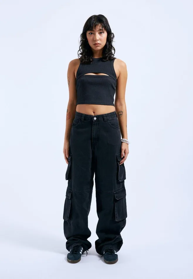 Ainslee Top 8211 Off Black Off Black Women Dr Denim Tees and Tanks