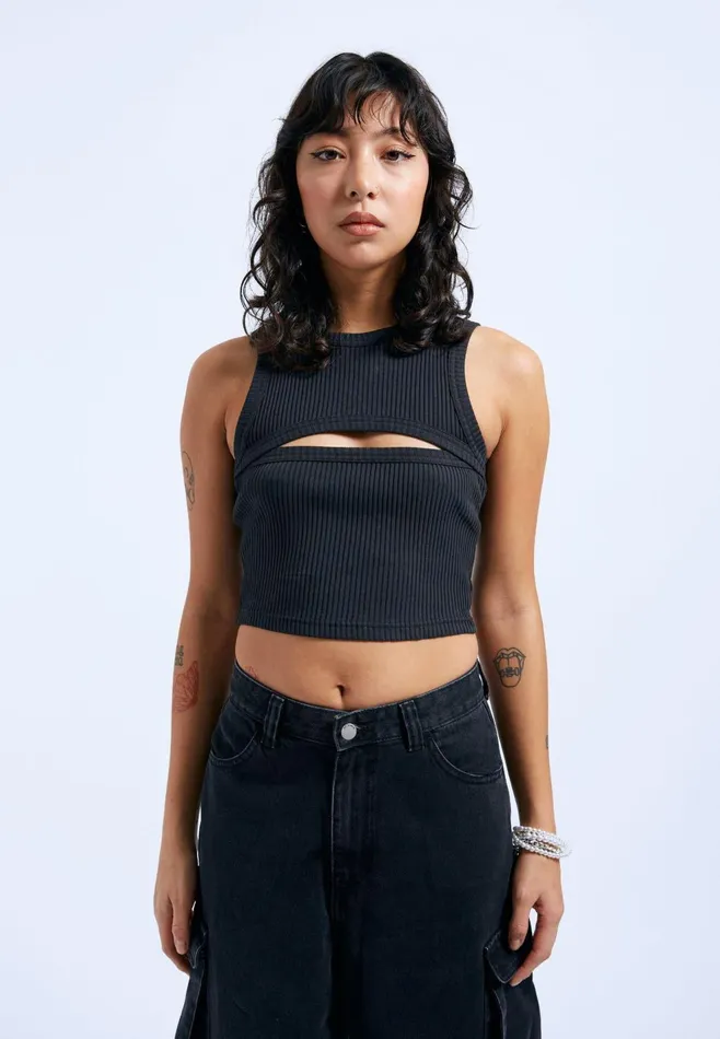 Ainslee Top 8211 Off Black Off Black Women Dr Denim Tees and Tanks