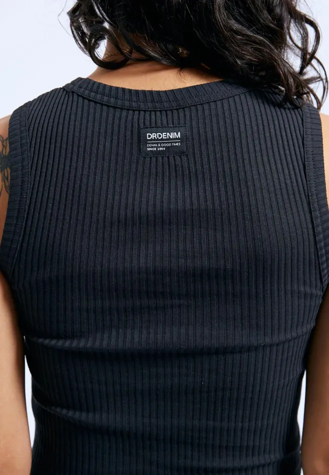 Ainslee Top 8211 Off Black Off Black Women Dr Denim Tees and Tanks