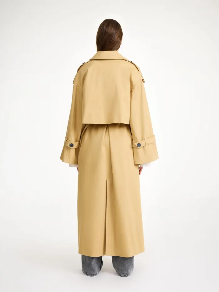 Alanis Trench Coat Sand Beige Women By Malene Birger Coats and Jackets