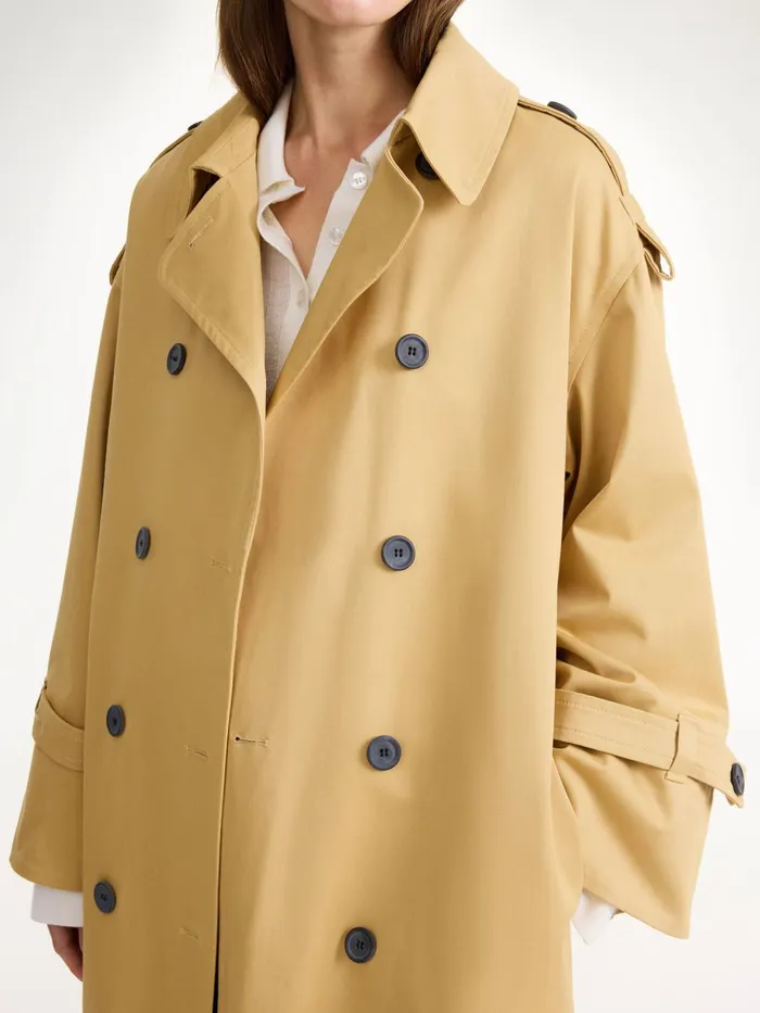 Alanis Trench Coat Sand Beige Women By Malene Birger Coats and Jackets
