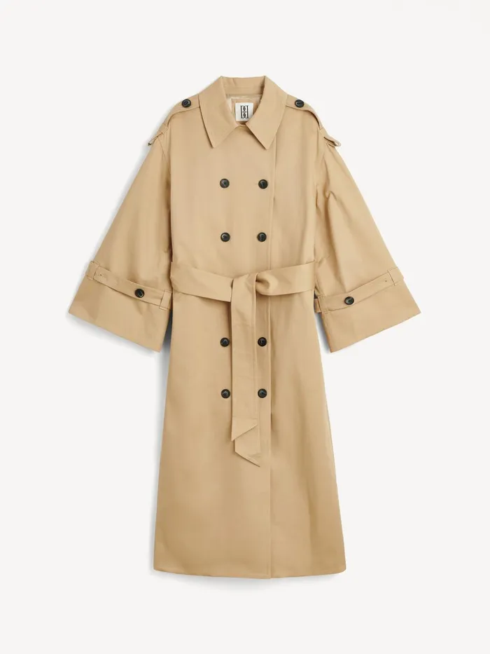 Alanis Trench Coat Sand Beige Women By Malene Birger Coats and Jackets