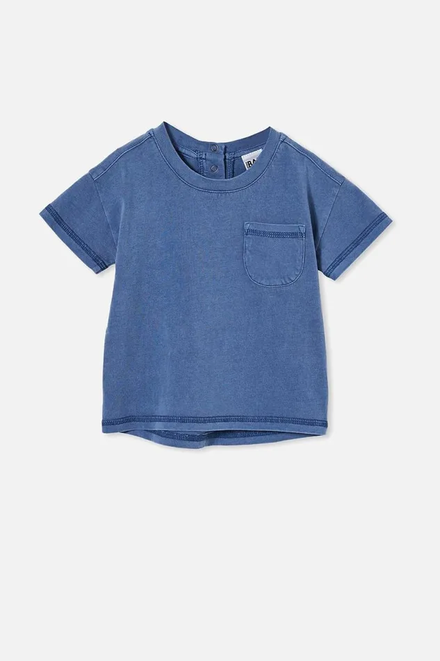 Alfie Drop Shoulder Tee Petty Blue Wash Baby Cotton On Tops Jackets and Sweaters Alfie Drop Shoulder Tee Petty Blue Wash Baby Cotton On Tops Jackets and Sweaters