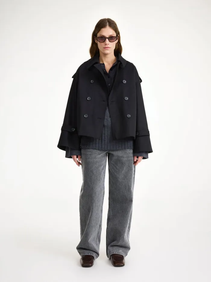 Alisandra Trench Jacket Black Women By Malene Birger Coats and Jackets