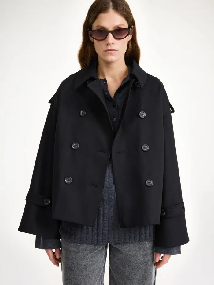 Alisandra Trench Jacket Black Women By Malene Birger Coats and Jackets