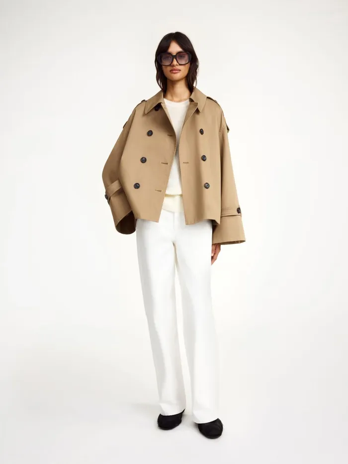 Alisandra Trench Jacket Fosil Women By Malene Birger Coats and Jackets