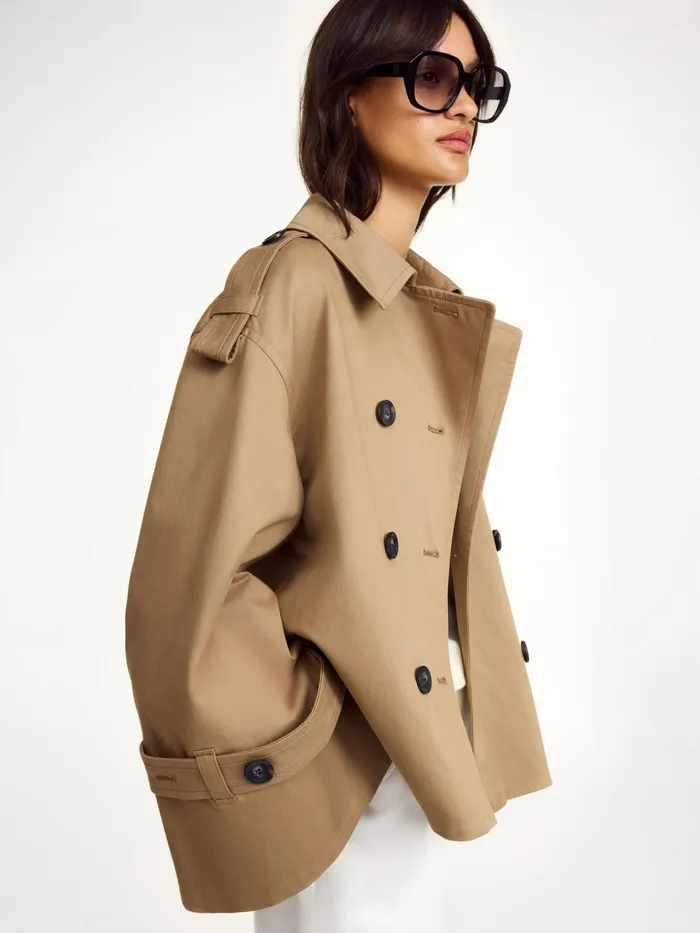 Alisandra Trench Jacket Fosil Women By Malene Birger Coats and Jackets