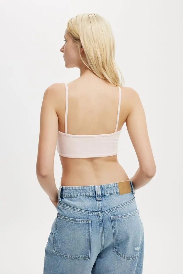 All Day Micro Crop Cami Flossy Pink Women Cotton On Tops All Day Micro Crop Cami Flossy Pink Women Cotton On Tops