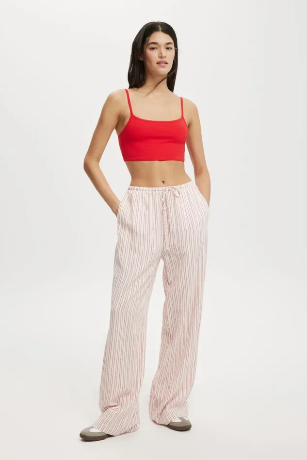 All Day Micro Crop Cami Racer Red Women Cotton On Tops All Day Micro Crop Cami Racer Red Women Cotton On Tops