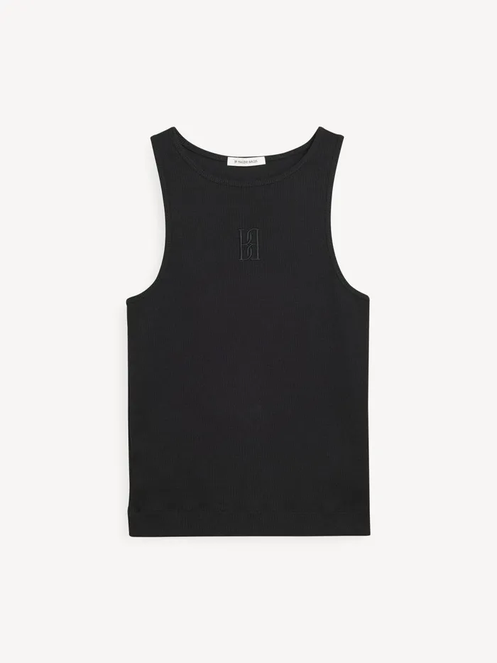 Amanias Tank Top Black Women By Malene Birger Tops and Blouses