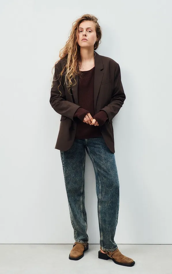 American Vintage Jackets and Blazers Women Blazer Kabird Cacao American Vintage Jackets and Blazers Women Blazer Kabird Cacao