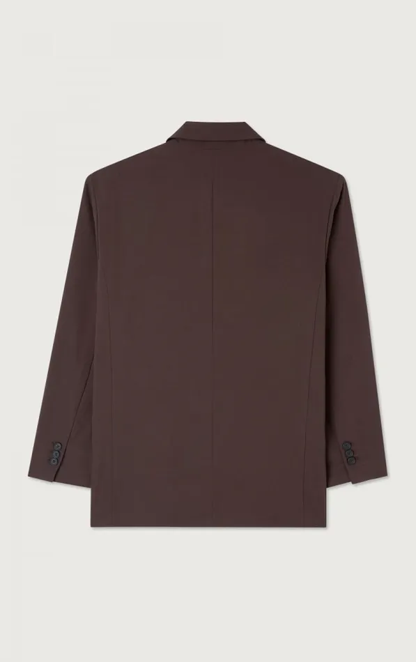 American Vintage Jackets and Blazers Women Blazer Kabird Cacao American Vintage Jackets and Blazers Women Blazer Kabird Cacao