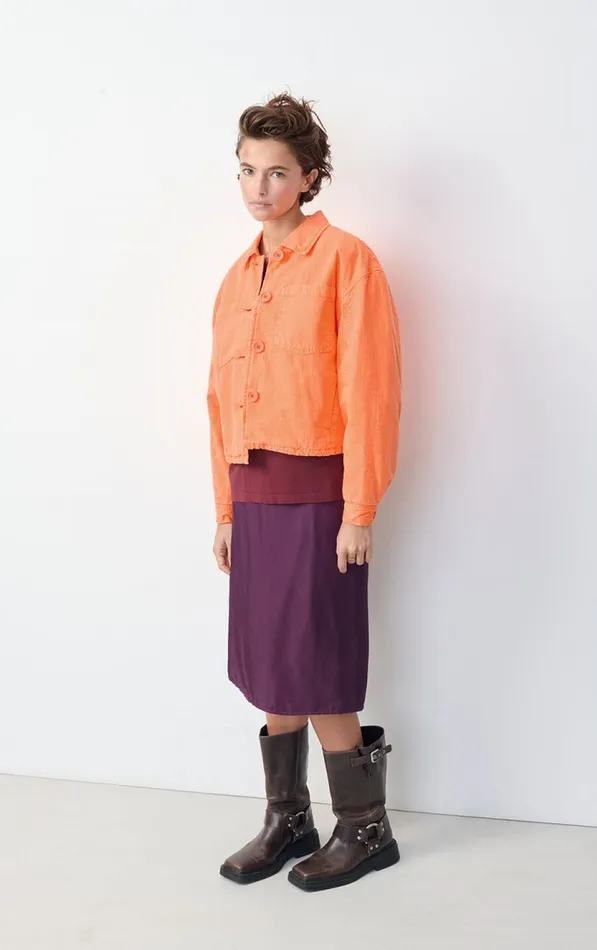 American Vintage Jackets and Blazers Women Jacket Rygybay Fluorescent Fire American Vintage Jackets and Blazers Women Jacket Rygybay Fluorescent Fire