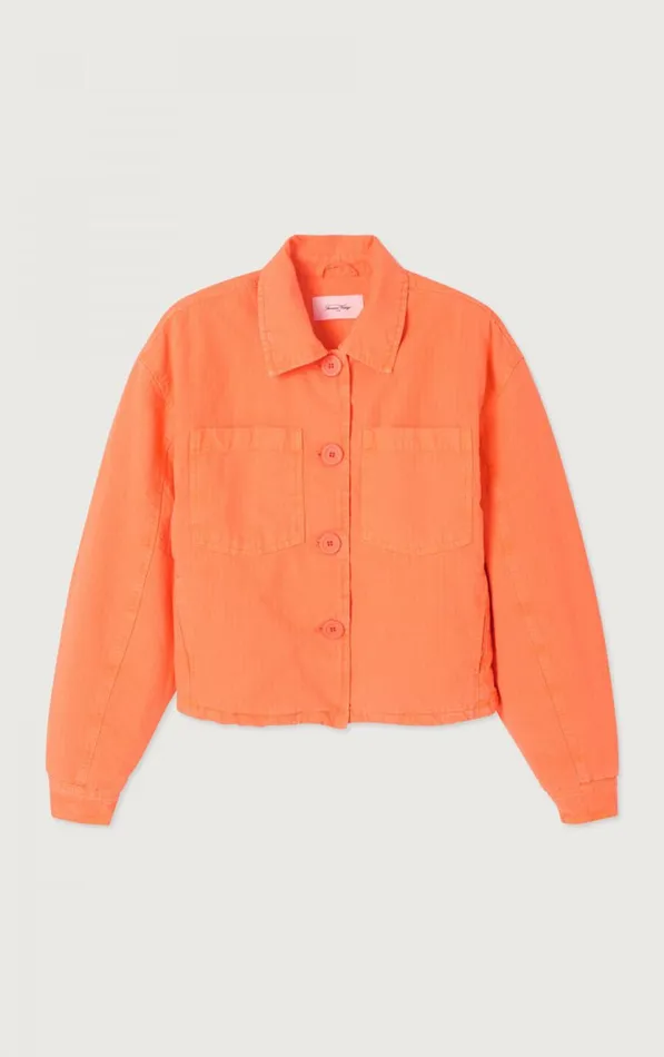 American Vintage Jackets and Blazers Women Jacket Rygybay Fluorescent Fire American Vintage Jackets and Blazers Women Jacket Rygybay Fluorescent Fire