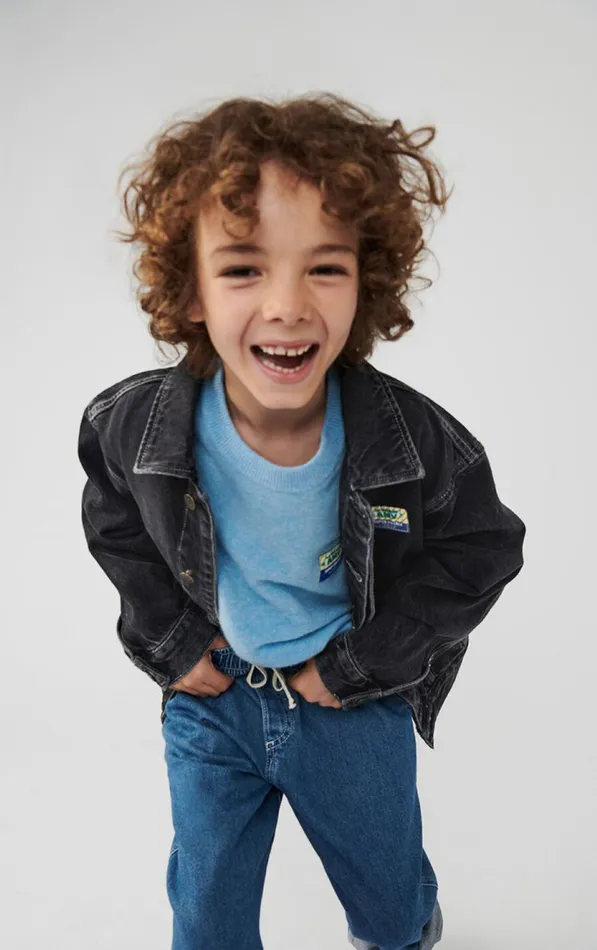 American Vintage Joggers Kids Joggers Globay Medium Blue American Vintage Joggers Kids Joggers Globay Medium Blue