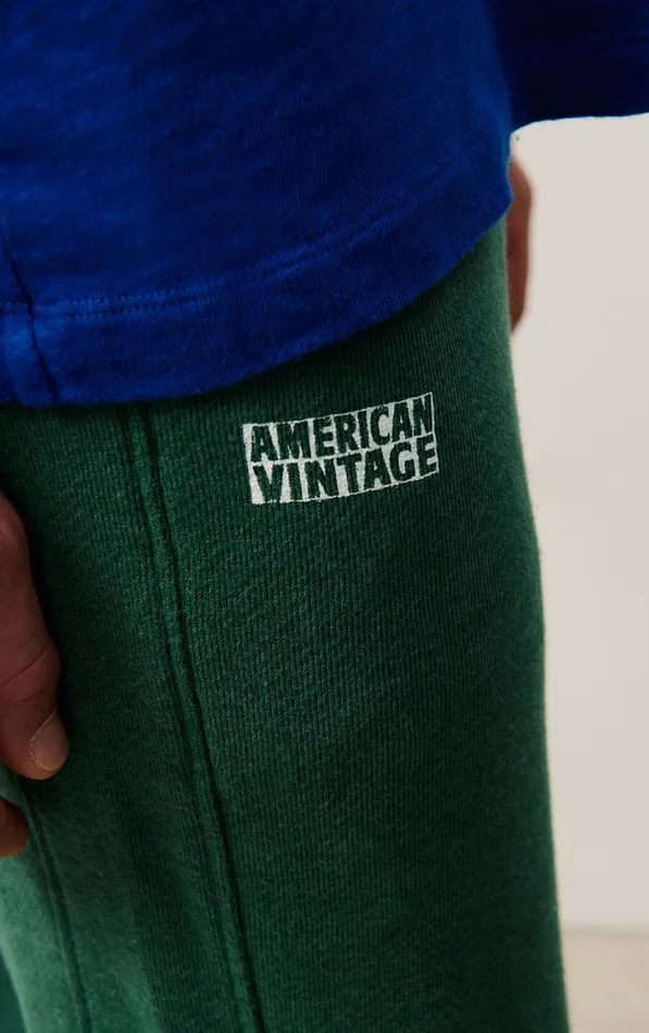 American Vintage Joggers Men Joggers Doven Overdyed Forest American Vintage Joggers Men Joggers Doven Overdyed Forest