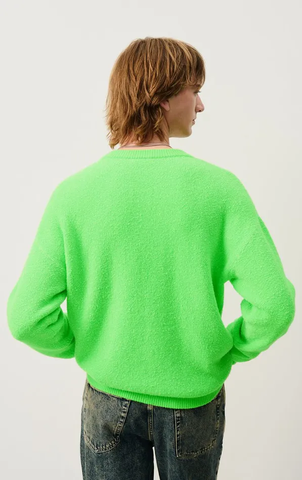American Vintage Jumpers and Cardigans Men Jumper Blimy Flashy Green American Vintage Jumpers and Cardigans Men Jumper Blimy Flashy Green