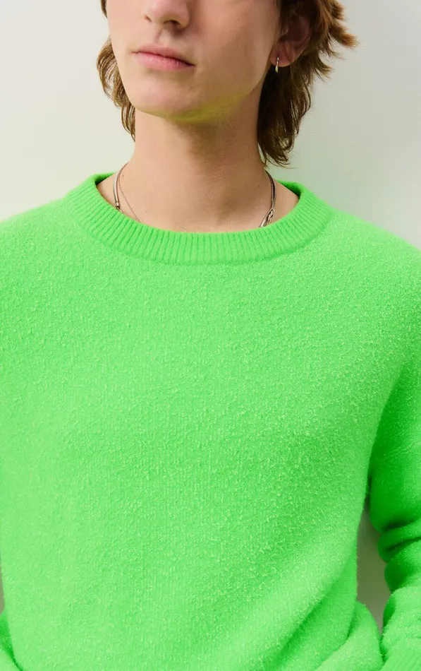 American Vintage Jumpers and Cardigans Men Jumper Blimy Flashy Green American Vintage Jumpers and Cardigans Men Jumper Blimy Flashy Green