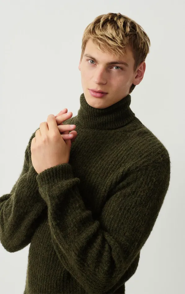 American Vintage Jumpers and Cardigans Men Jumper East Melange Botanical American Vintage Jumpers and Cardigans Men Jumper East Melange Botanical