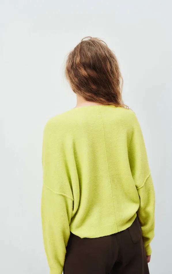 American Vintage Jumpers and Cardigans Women Jumper Damsville Pistachio Multimelange American Vintage Jumpers and Cardigans Women Jumper Damsville Pistachio Multimelange