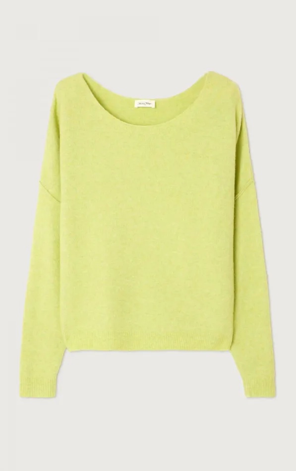 American Vintage Jumpers and Cardigans Women Jumper Damsville Pistachio Multimelange American Vintage Jumpers and Cardigans Women Jumper Damsville Pistachio Multimelange