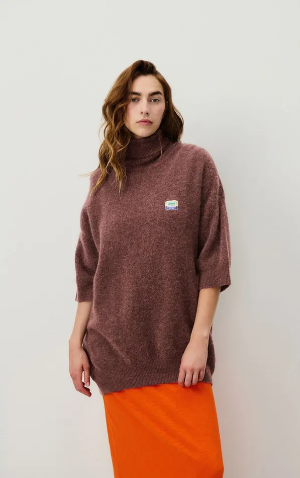 American Vintage Jumpers and Cardigans Women Jumper Vitow Choco Black Melange American Vintage Jumpers and Cardigans Women Jumper Vitow Choco Black Melange