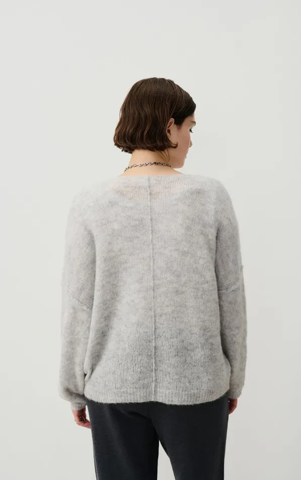 American Vintage Jumpers and Cardigans Women Jumper Yanbay Heather Grey American Vintage Jumpers and Cardigans Women Jumper Yanbay Heather Grey