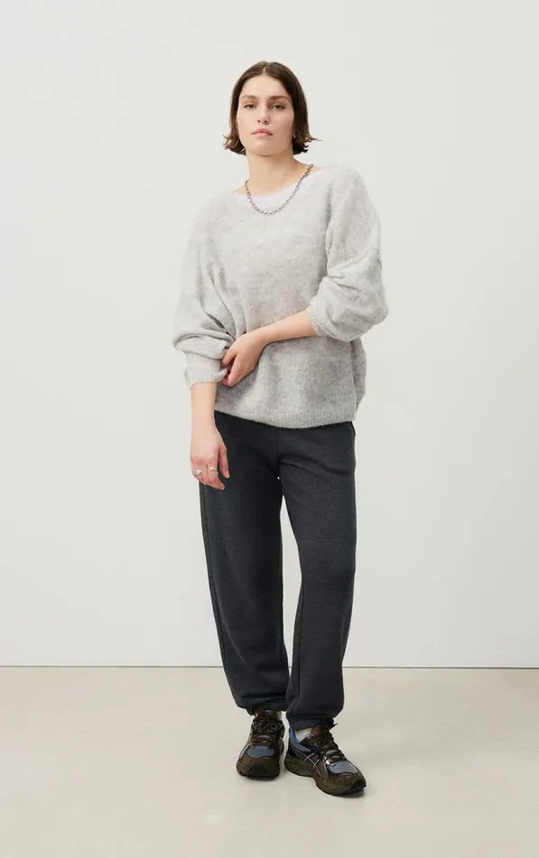 American Vintage Jumpers and Cardigans Women Jumper Yanbay Heather Grey American Vintage Jumpers and Cardigans Women Jumper Yanbay Heather Grey