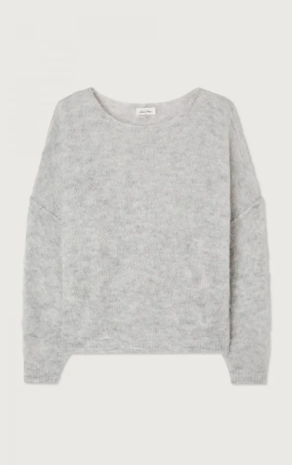 American Vintage Jumpers and Cardigans Women Jumper Yanbay Heather Grey American Vintage Jumpers and Cardigans Women Jumper Yanbay Heather Grey
