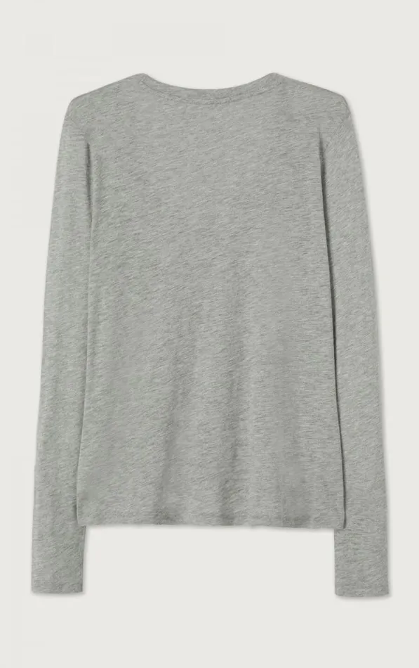 American Vintage Long Sleeve TShirts Women TShirt Jacksonville Heather Grey American Vintage Long Sleeve TShirts Women TShirt Jacksonville Heather Grey