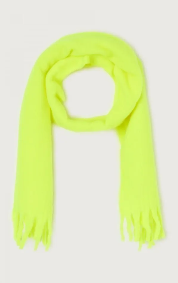 American Vintage Scarves And Shawls WomenMen Scarf Zinaco Neon Yellow American Vintage Scarves And Shawls WomenMen Scarf Zinaco Neon Yellow