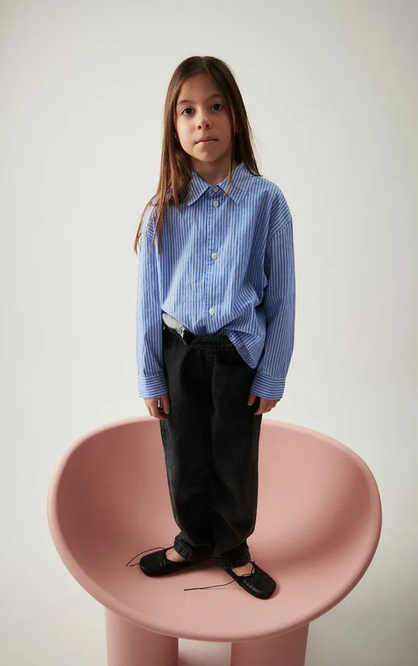 American Vintage Shirts Kids Shirt Zatybay Aqua Stripes American Vintage Shirts Kids Shirt Zatybay Aqua Stripes