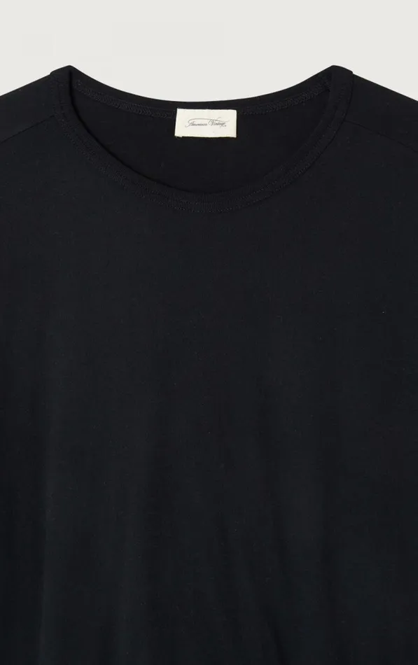American Vintage Short Sleeve TShirts Men TShirt Gamipy Black American Vintage Short Sleeve TShirts Men TShirt Gamipy Black