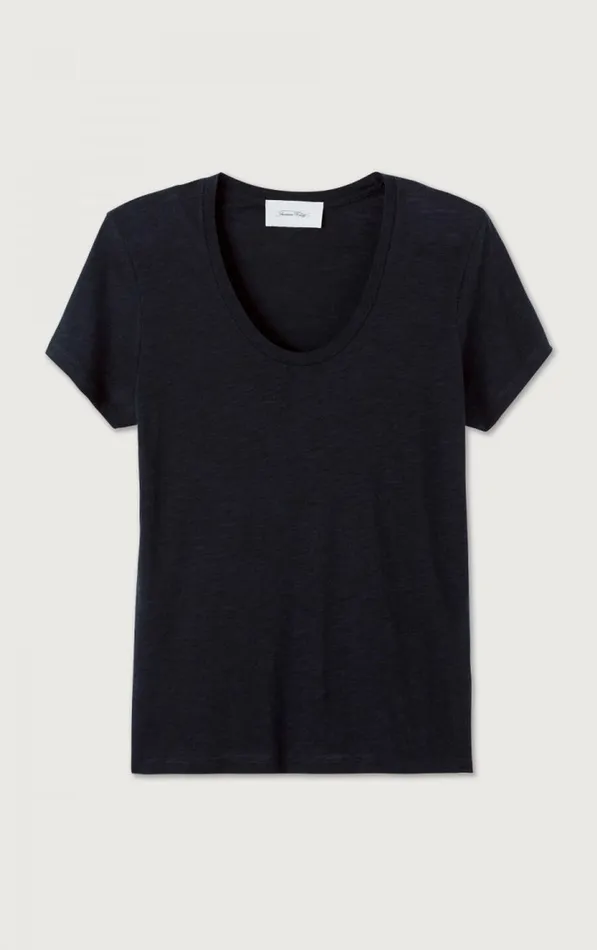 American Vintage Short Sleeve TShirts Women TShirt Jacksonville Black American Vintage Short Sleeve TShirts Women TShirt Jacksonville Black
