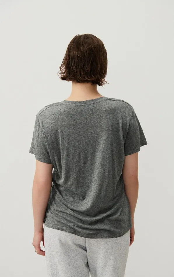 American Vintage Short Sleeve TShirts Women TShirt Jacksonville Melange Charcoal American Vintage Short Sleeve TShirts Women TShirt Jacksonville Melange Charcoal