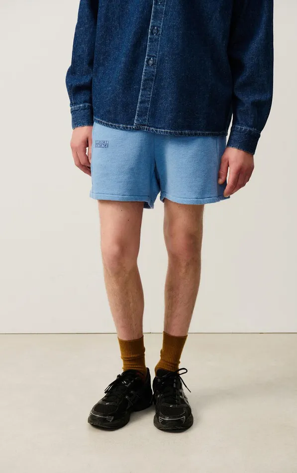 American Vintage Shorts Men Shorts Doven Overdyed Sky