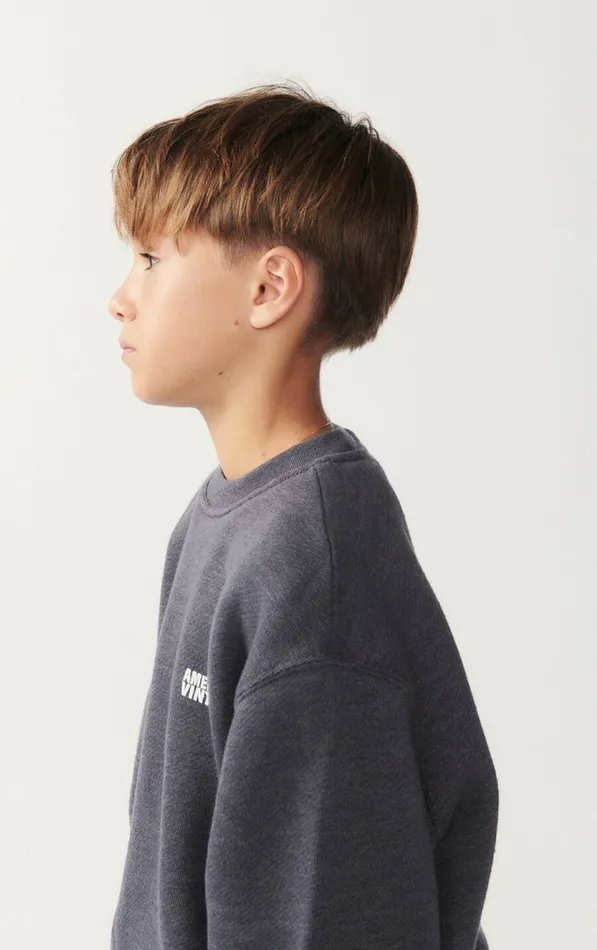 American Vintage Sweatshirts Kids Sweatshirt Doven Overdyed Carbon American Vintage Sweatshirts Kids Sweatshirt Doven Overdyed Carbon