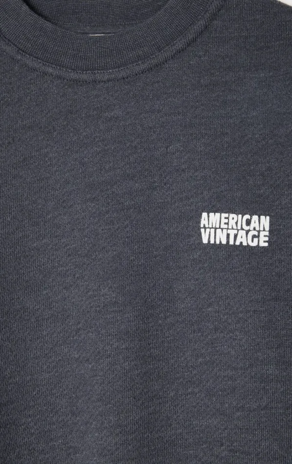 American Vintage Sweatshirts Kids Sweatshirt Doven Overdyed Carbon American Vintage Sweatshirts Kids Sweatshirt Doven Overdyed Carbon