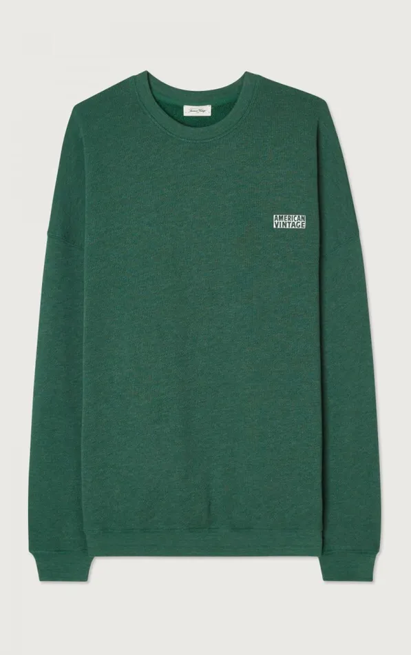 American Vintage Sweatshirts Men Sweatshirt Doven Overdyed Forest American Vintage Sweatshirts Men Sweatshirt Doven Overdyed Forest