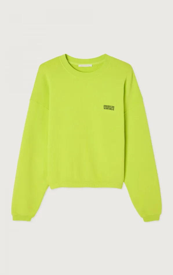 American Vintage Sweatshirts Women Sweatshirt Izubird Vintage Citrus