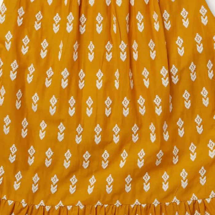 Aztec Dress Yellow Women Stetson Midi