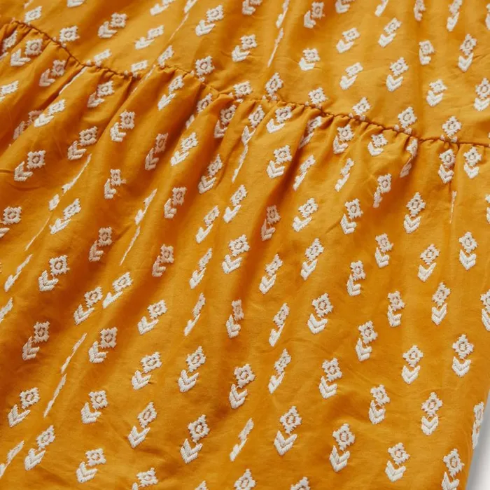 Aztec Dress Yellow Women Stetson Midi