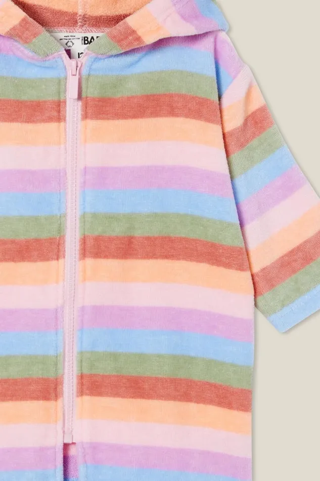 Baby Zip Through Hooded Towel Popsiclemulti Stripe Baby Cotton On Swimwear Baby Zip Through Hooded Towel Popsiclemulti Stripe Baby Cotton On Swimwear