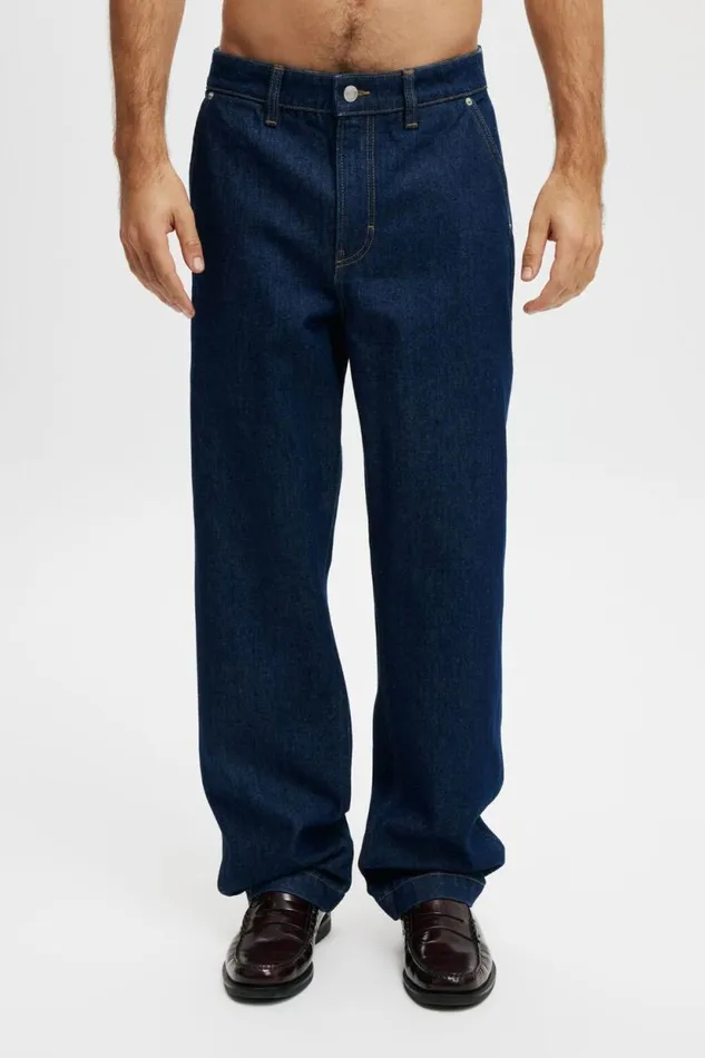 Baggy Jean Carpenter Apollo Blue Men Cotton On Pants Baggy Jean Carpenter Apollo Blue Men Cotton On Pants