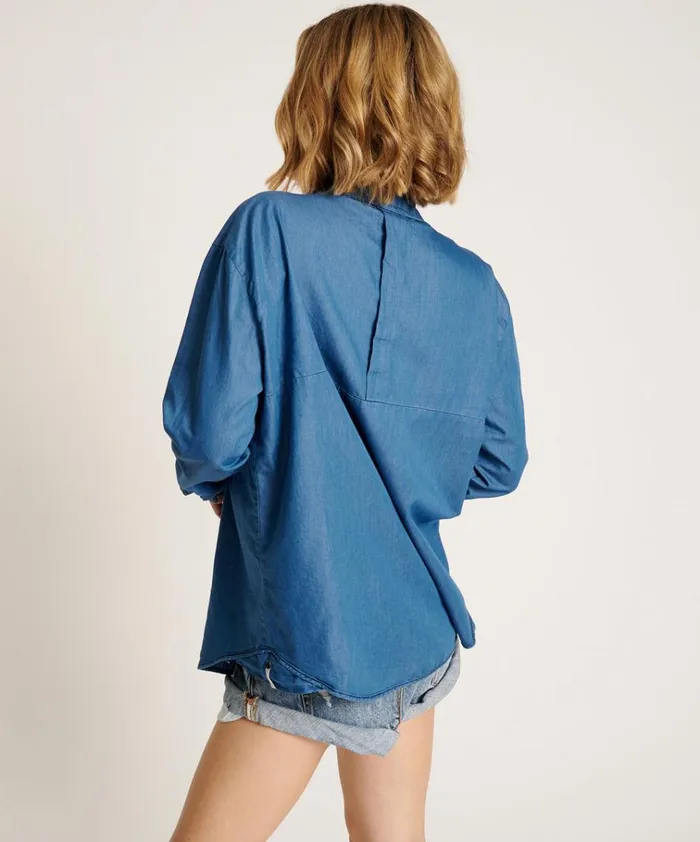 BAHAMA TUX SHIRT Women One Teaspoon Denim Tops BAHAMA TUX SHIRT Women One Teaspoon Denim Tops